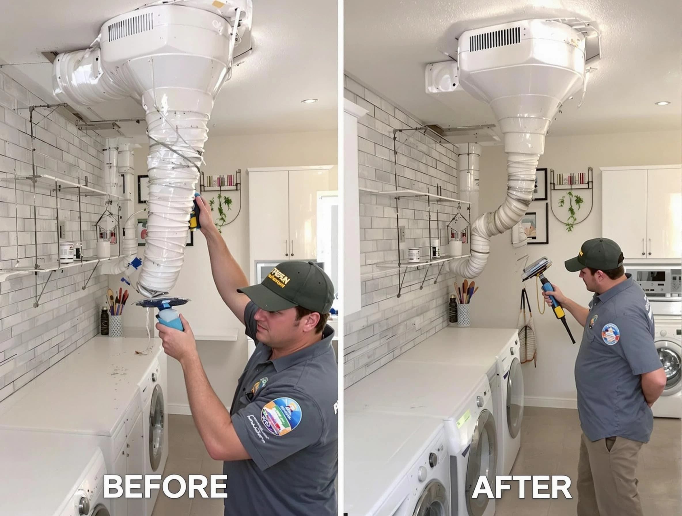 Professional dryer exhaust vent cleaning by Bensley Dryer Vent Cleaning in Bensley