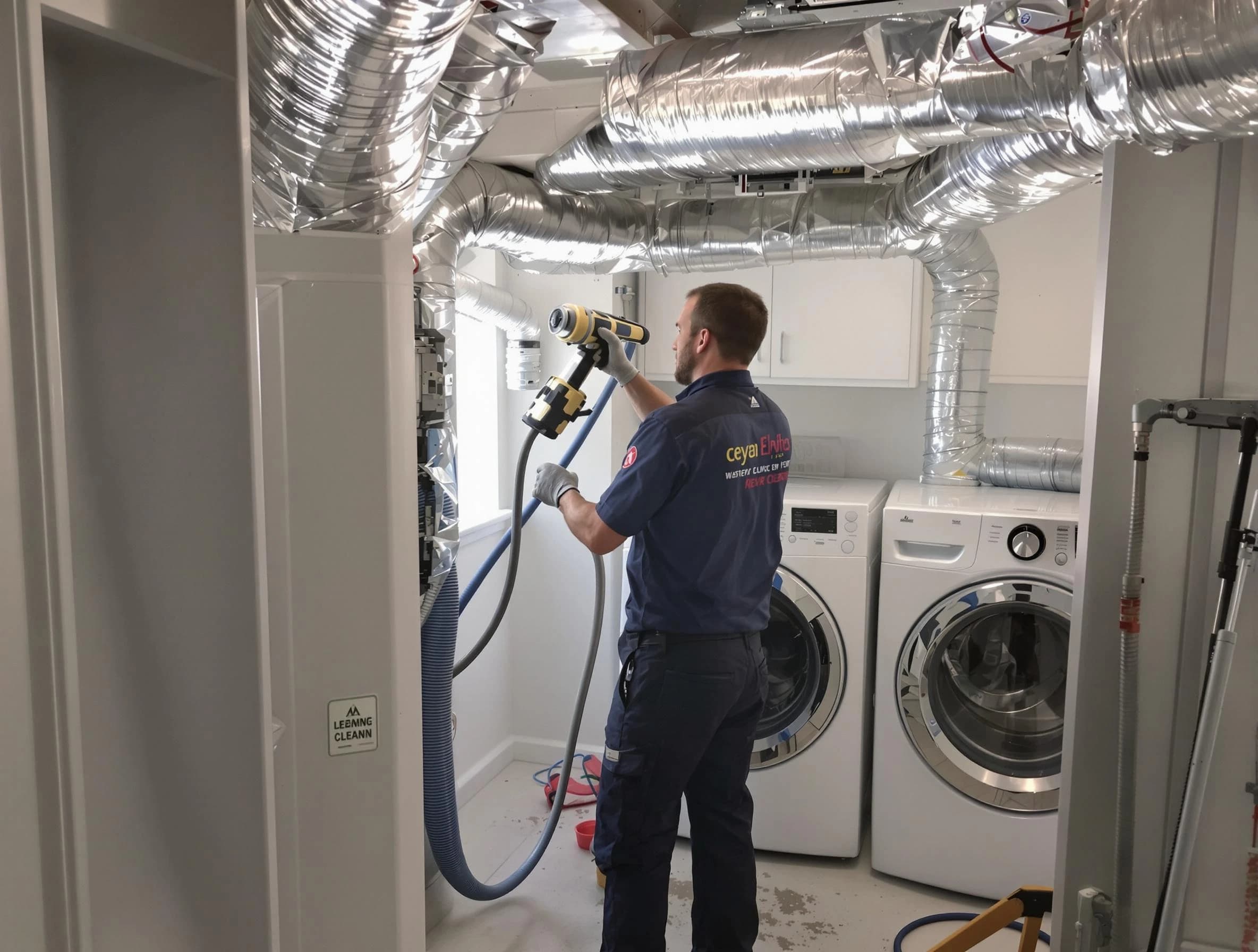 Bensley Dryer Vent Cleaning specialist using advanced equipment for thorough duct cleaning in Bensley