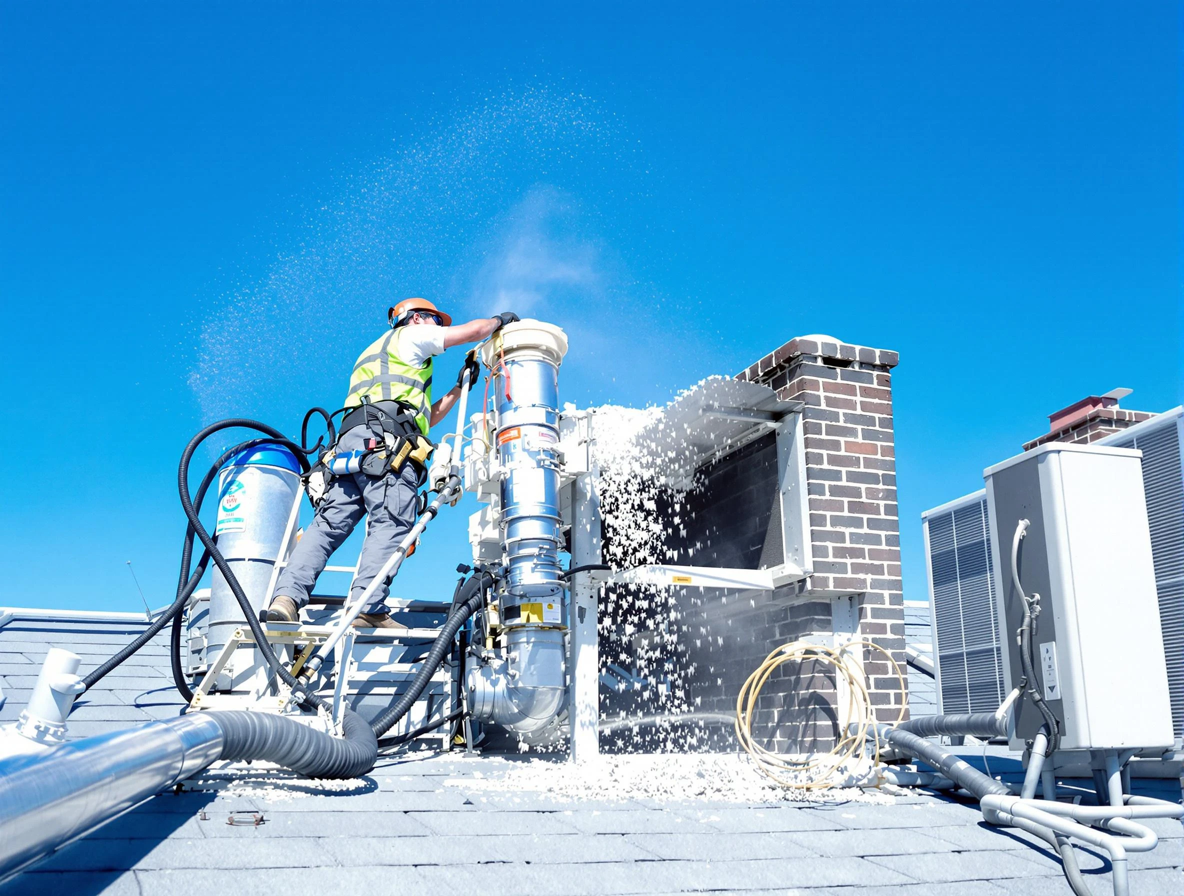 Expert roof dryer vent cleaning by Bensley Dryer Vent Cleaning in Bensley