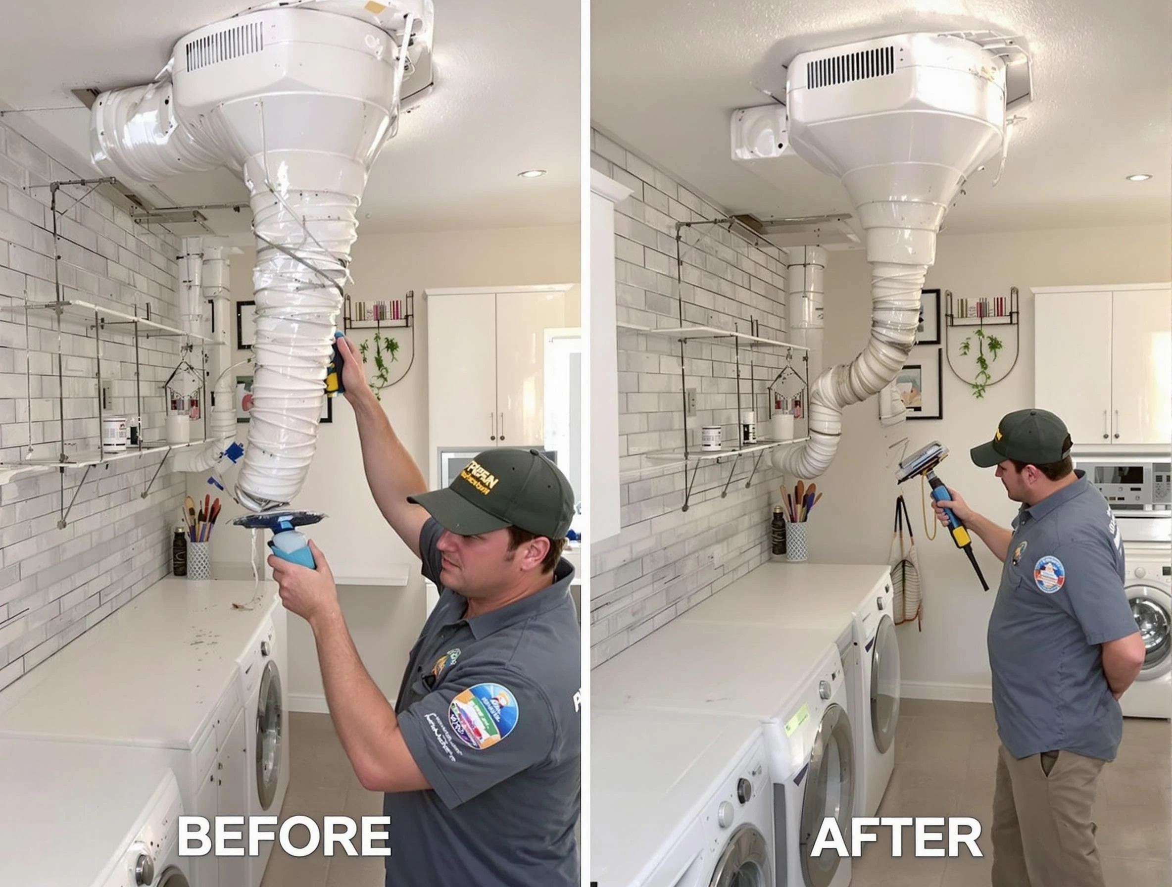 Professional dryer exhaust vent cleaning by Bensley Dryer Vent Cleaning in Bensley