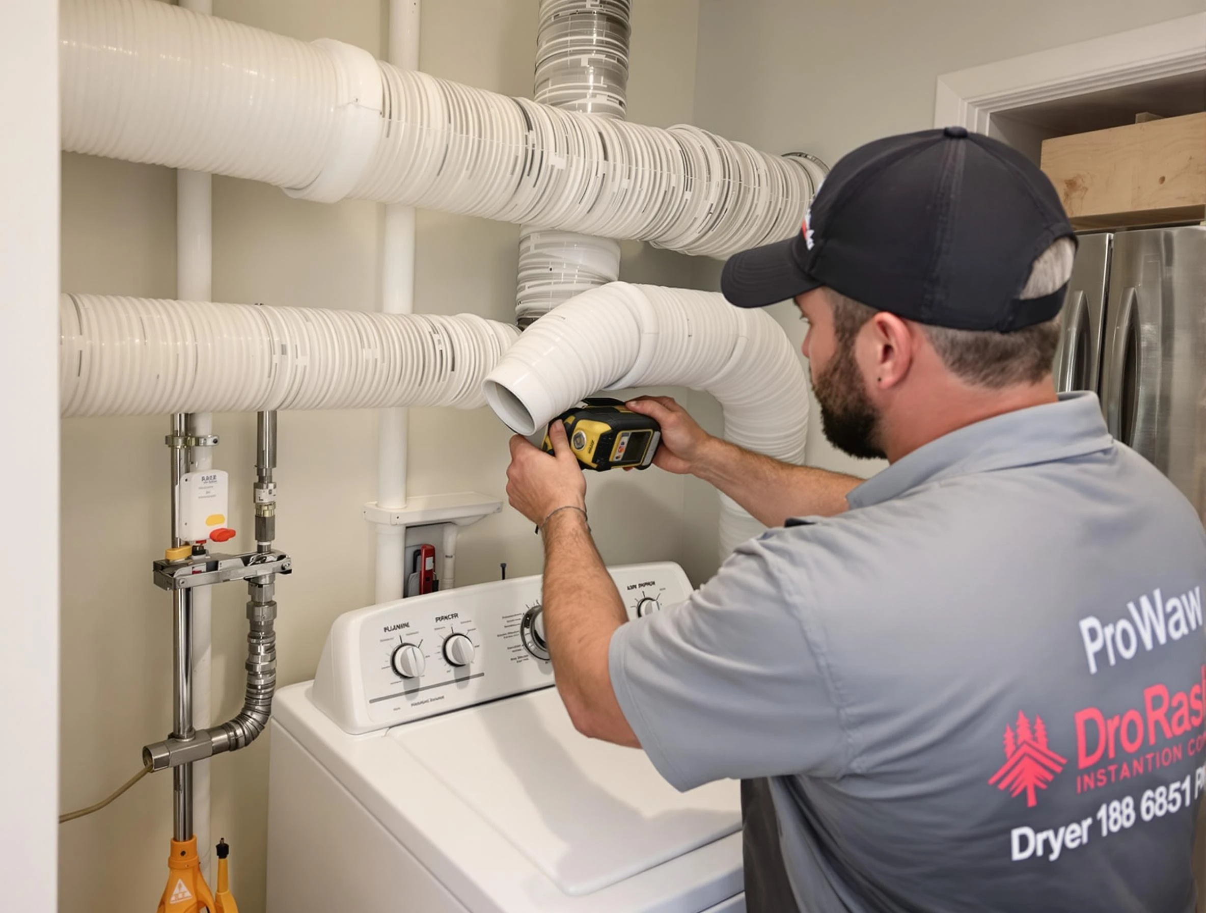 Professional dryer vent hose installation by Bensley Dryer Vent Cleaning in Bensley