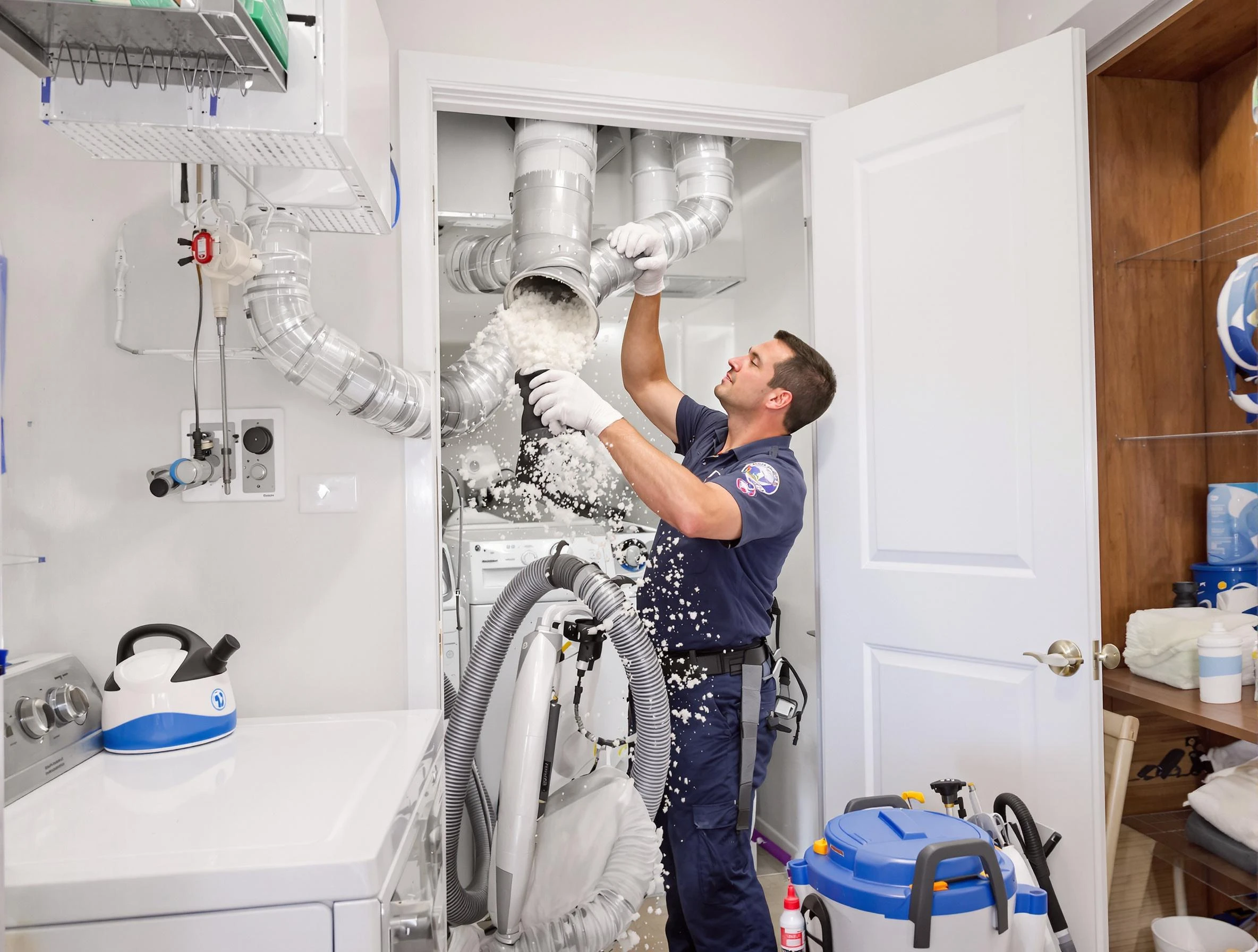 Bensley Dryer Vent Cleaning technician delivering thorough residential dryer vent cleaning service in Bensley